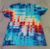 Rainbow Glitch Tie-Dyed T-Shirt, Adult Large