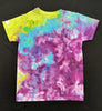 Tropical Fish Ice Dyed Tie-Dyed T-Shirt, Kid's Size Medium