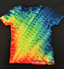 Heat Temper Diagonal Pleat Tie-Dyed Kid's T-Shirt, Kid's Size Small
