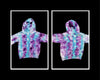 Kid's Ice Dyed Pullover Hooded Sweatshirt "Wildberry Toaster Pastry", Size 5/6