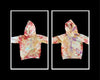 Kid's Ice Dyed Pullover Hooded Sweatshirt "Hot Chip", Size 4T
